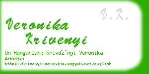 veronika krivenyi business card